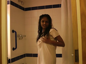 Hot Girl Divya fingering her wet hairy Indian pussy