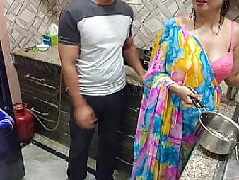 Desi Bhabhi Boned Rigid in the Kitchen by Her Devar - Highly first Time in a Sloppy Converse-Packed Session!