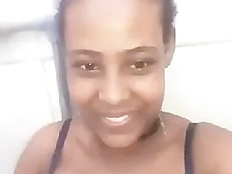 Watch this Ethiopian stunner go crazy with her Arab paramour in a ultra-kinky solo session