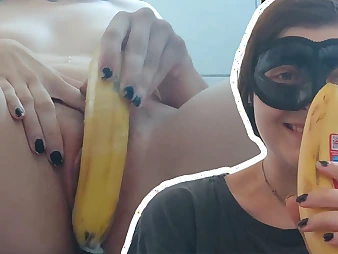 German Teenie Vulva gets her labia banged rigid in banana by a Desi hairy man!