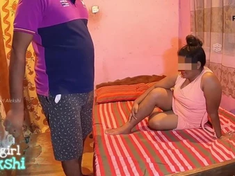 Spouse's helpmeet pulverizes his Indian wife Cowgirl Alekshi, wife's hotwife vulnerable him adjacent to his neighbor