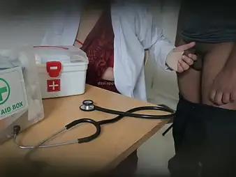 Naughty nurse Tanya Bhabhi gives patient a hot handjob coupled with flashes will not hear of body