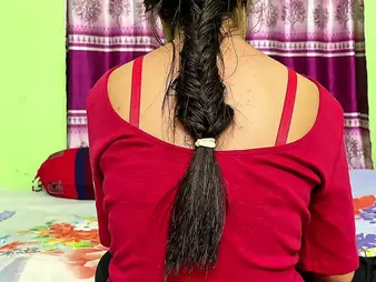 Desi Aunty gets will not hear of flavourful in times past gobbled thither an increment of crammed thither jism